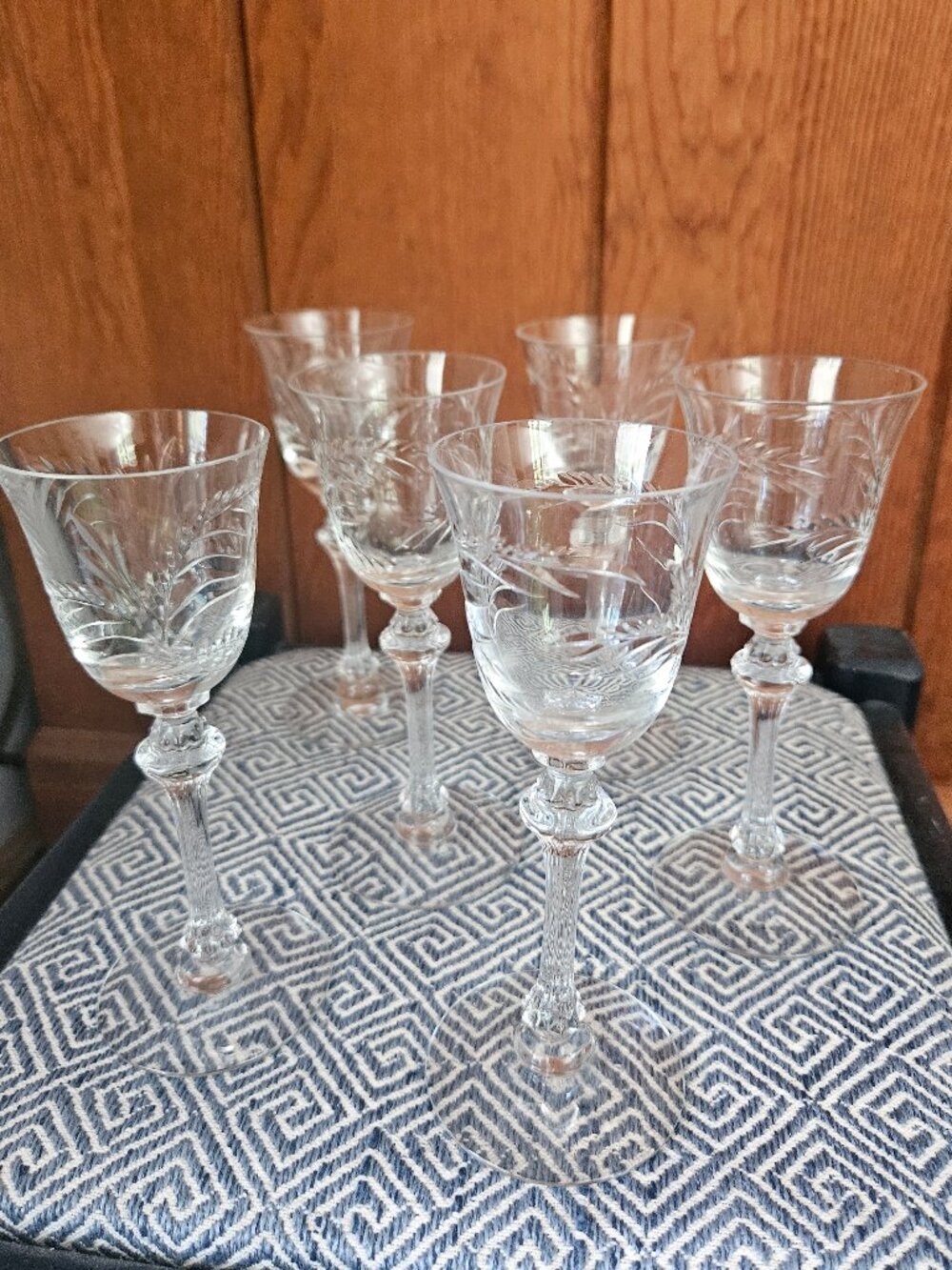 Vintage Tiffin-Franciscan Kingsley Cordial Glasses, Set of 6, No chips or cracks